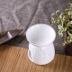 Ceramic Wax Melt Warmer/Oil Incense Burner Daisy Cut-Out Design Incense Holder