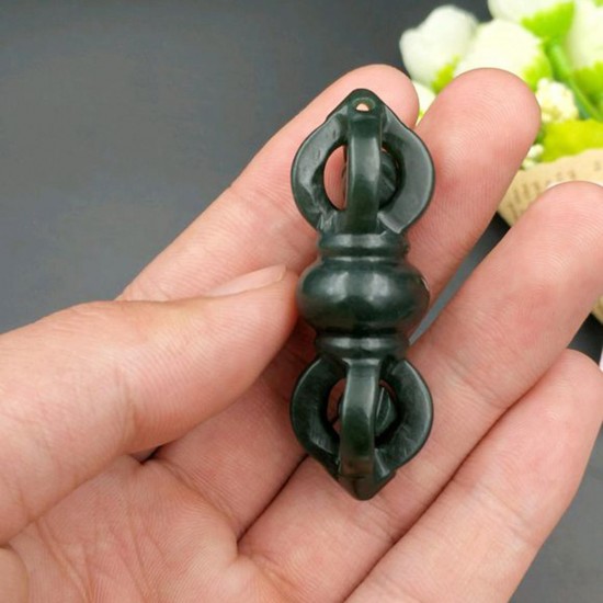 Chinese Natural Hetian Jade Hand-carved Hetian Jade Pendant Buddhist Pendant Chinese Natural Hetian Jade Hand-carved Hetian Jade Pendant Buddhist Pendant