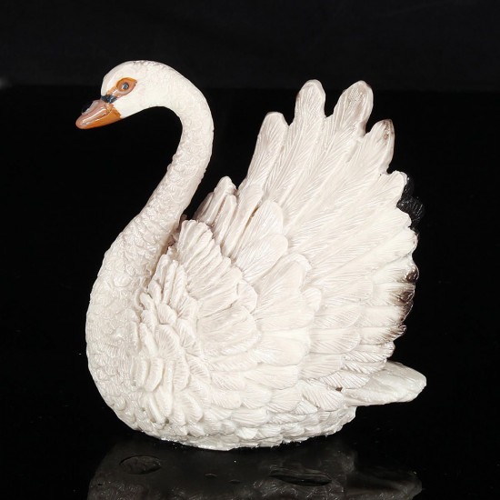 Chinese Tea Pet Color Change Resin Black Swan Tea Play Tray Ornaments Animal