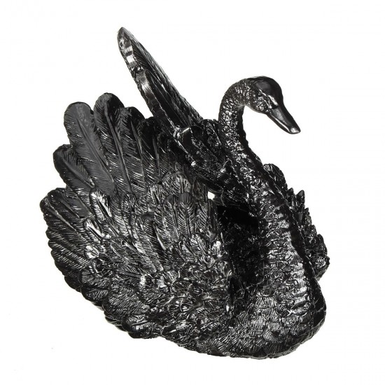 Chinese Tea Pet Color Change Resin Black Swan Tea Play Tray Ornaments Animal