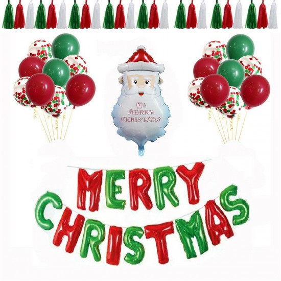 Christmas Balloons Colorful Christmas Decoration Latex Balloons Party Supplies