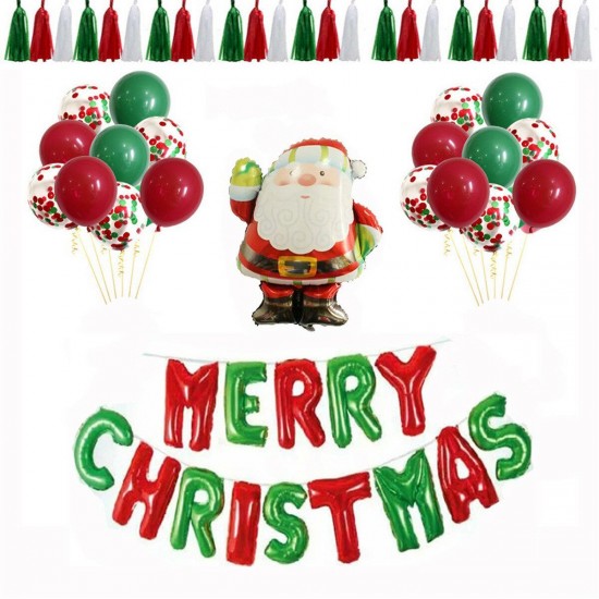 Christmas Balloons Colorful Christmas Decoration Latex Balloons Party Supplies