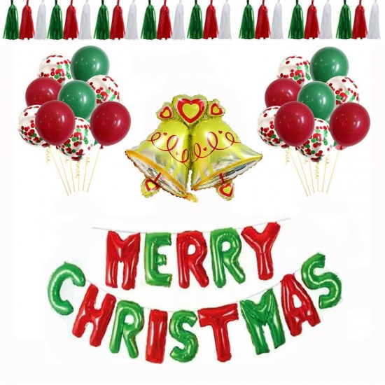 Christmas Balloons Colorful Christmas Decoration Latex Balloons Party Supplies