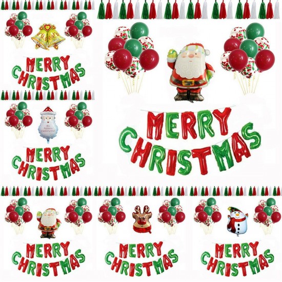 Christmas Balloons Colorful Christmas Decoration Latex Balloons Party Supplies