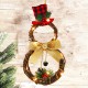 Christmas LED Wreath Garland Ornament Hanging Xmas Party Door Wall Home Decorations