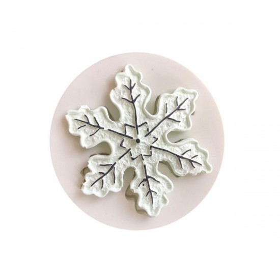 Christmas Snowflake Cake Chocolate Fondant Silicone Candy Mould Baking Mold Tool