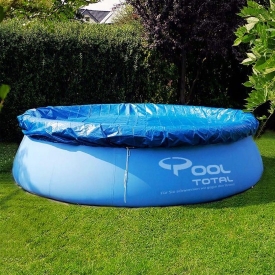 Circular Swimming Pool Cover Roller Fit 8/10/12 feet Diameter Family Garden Pool Tarpaulin Sheet