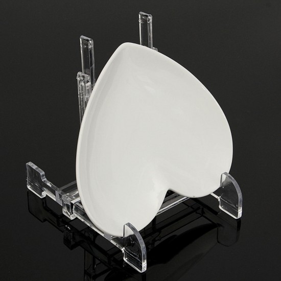 Clear Adjustable 3''-5'' Easel Jewelry Display Stand Plate Bowl Photo Frame Book Artwor Clear Adjustable 3''-5'' Easel Jewelry Display Stand Plate Bowl Photo Frame Book Artwor