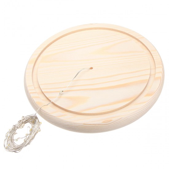 Clear Glass Display Dome Cloche Bell Jar Wooden Base DIY Decorations With 20 LED Fairy String Light Clear Glass Display Dome Cloche Bell Jar Wooden Base DIY Decorations With 20 LED Fairy String Light