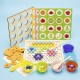 Clip Beads Math Game Set Wood Toys Kids Hand Brain Chopsticks Training Teaching Tools