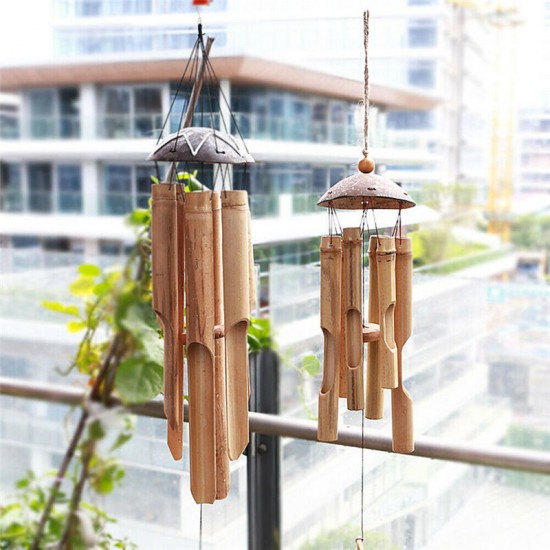 Coconut Wood Handmade Bamboo Wind Chimes Big Bell Tube Wind Chime Home Decor Coconut Wood Handmade Bamboo Wind Chimes Big Bell Tube Wind Chime Home Decor