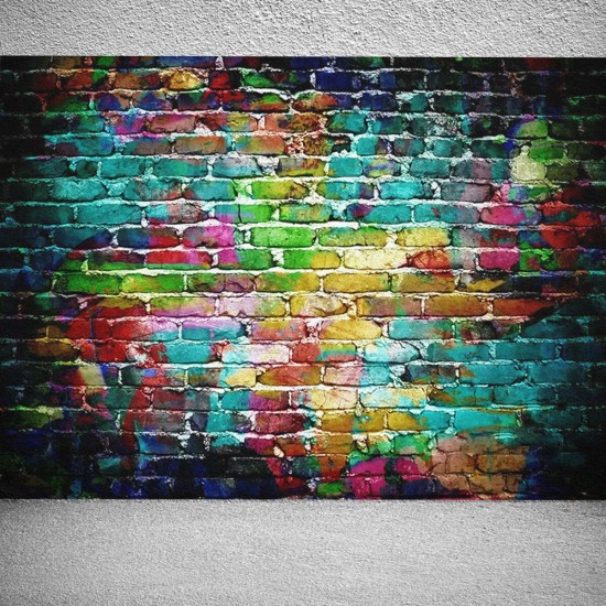 Colorful Brick Wall Photography Backdrop for Photography Photo Studio Background