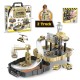 Construction Toys Sets Children's Construction Engineering Set Collection Model Vehicles Metal Tractor Toys Including Tire Shape Track Station Boy Toy Gift