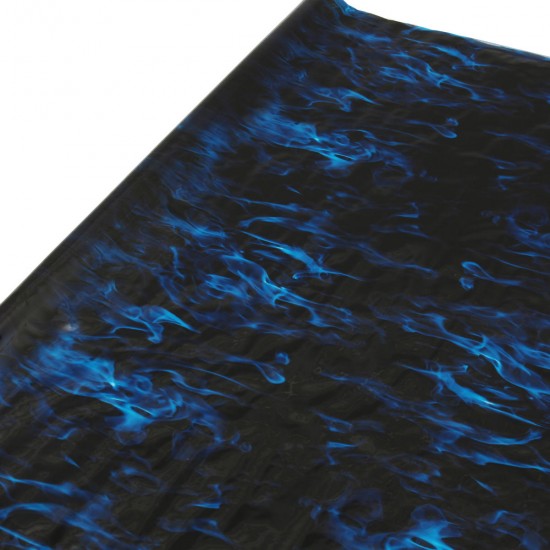 Cool Blue Fire Hydrographic Water Transfer Film Hydro Dipping DIP Print All Car Decorations