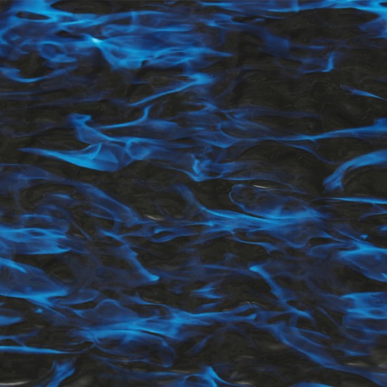 Cool Blue Fire Hydrographic Water Transfer Film Hydro Dipping DIP Print All Car Decorations