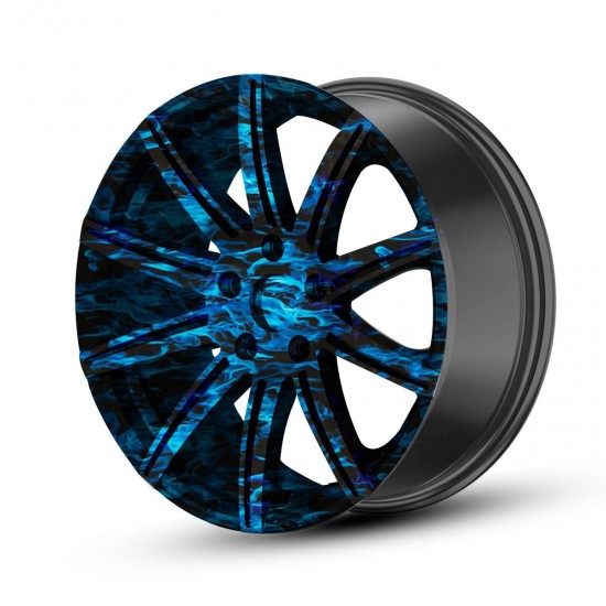 Cool Blue Fire Hydrographic Water Transfer Film Hydro Dipping DIP Print All Car Decorations Cool Blue Fire Hydrographic Water Transfer Film Hydro Dipping DIP Print All Car Decorations