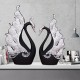 Couple Swan Ornament House Decorations Accessories Living Room TV Cabinet Wedding Gifts