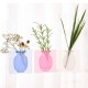 Creative Magic Rubber Wall Vase Silicone Sticky Flower Container Bottle