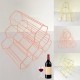 Creative Triangle 6 Bottle Wine Shelf Rack Organizer Storage Holder Home Kitchen Bar Decor Creative Triangle 6 Bottle Wine Shelf Rack Organizer Storage Holder Home Kitchen Bar Decor