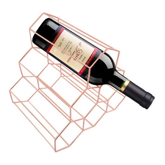 Creative Triangle 6 Bottle Wine Shelf Rack Organizer Storage Holder Home Kitchen Bar Decor Creative Triangle 6 Bottle Wine Shelf Rack Organizer Storage Holder Home Kitchen Bar Decor