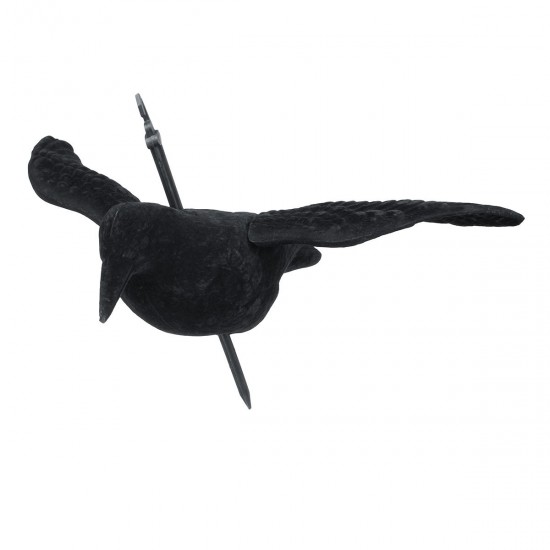 Crow Hunting Decoy Scare Bird Away Scarecrow Realistic Animal Scarer Decoration