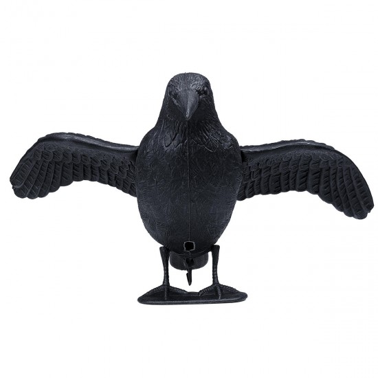 Crow Hunting Decoy Scare Bird Away Scarecrow Realistic Animal Scarer Decorations