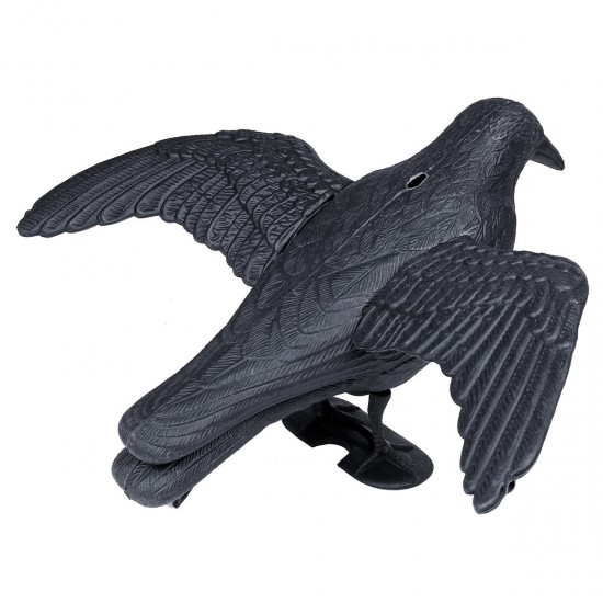 Crow Hunting Decoy Scare Bird Away Scarecrow Realistic Animal Scarer Decorations