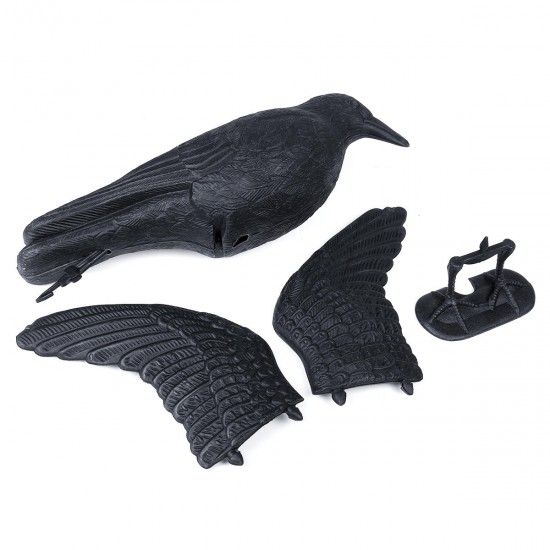 Crow Hunting Decoy Scare Bird Away Scarecrow Realistic Animal Scarer Decorations Crow Hunting Decoy Scare Bird Away Scarecrow Realistic Animal Scarer Decorations