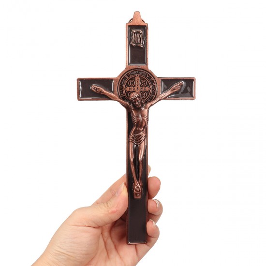 Crucifix Cross Jesus INRI Catholic Altar Religious Necklace Pendant Christ Decor