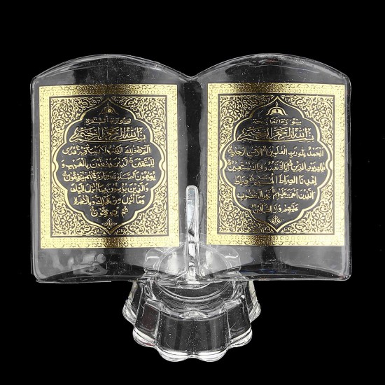 Crystal Polishing Quran Book Clear Polish Ramadan Allah Islamic EID Gift Decorations Scriptures
