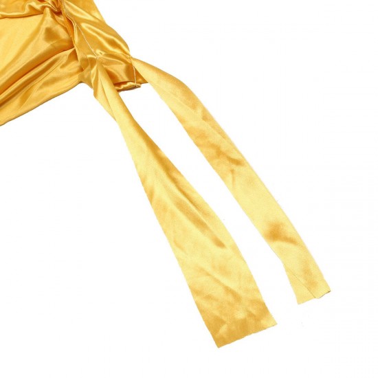 Customized Gold Ice Silk Satin Wedding Backdrop Swags Curtain Party Stage Wedding Decor Supplies