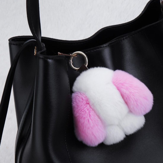 Cute Rabbit Key Chain Soft Bunny Fluffy Doll Bag Pendant Car Keyring Cute Rabbit Key Chain Soft Bunny Fluffy Doll Bag Pendant Car Keyring