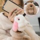 Cute Rabbit Key Chain Soft Bunny Fluffy Doll Bag Pendant Car Keyring