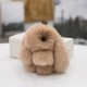 Cute Rabbit Key Chain Soft Bunny Fluffy Doll Bag Pendant Car Keyring