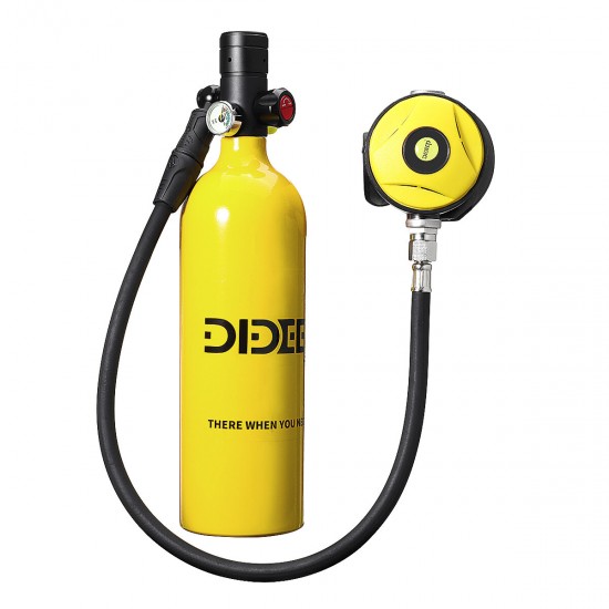 1L Portable Scuba Tank Diving Oxygen Dive Equipment + Inflator Pump Kit