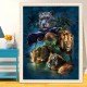 DIY 5D Diamond Paintings Tiger Lion Embroidery Cross Crafts Stitch Tool Kit DIY 5D Diamond Paintings Tiger Lion Embroidery Cross Crafts Stitch Tool Kit