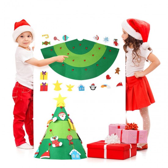 DIY Christmas Tree Ornaments Home Decorations Educational Toys Gifts For Kids
