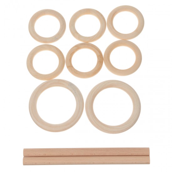 DIY Craft Cord Yarn Natural Cotton Wooden Bead Kit Tapestry Macrame Wall Hanging DIY Craft Cord Yarn Natural Cotton Wooden Bead Kit Tapestry Macrame Wall Hanging