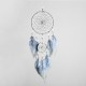 DIY Dream Catcher Wall Decor Blue Feather Handmade Dreamcatcher for Bedroom