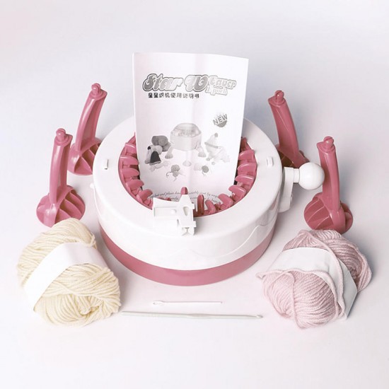 DIY Hand Knitting Machine Weaving Loom for Scarf Hat Kids Pretend Play Toys DIY Hand Knitting Machine Weaving Loom for Scarf Hat Kids Pretend Play Toys