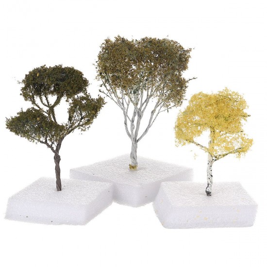 DIY Miniature Building Layout Scenery Model Tree Decorations Static Landscape