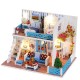 DIY Miniature Dollhouse with Furniture Kit Children Assemble Mini Doll House Model Toys