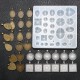 DIY Resin Casting Molds Silicone Jewelry Pendant Craft Making Mould Pendant Tray DIY Resin Casting Molds Silicone Jewelry Pendant Craft Making Mould Pendant Tray