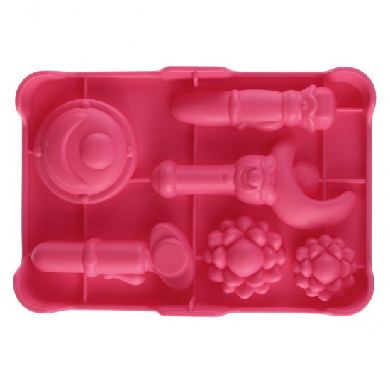 DIY Silicone Mold Chocolate Ice Cube Solid Mould Gift Props For 3D Sailor Moon DIY Silicone Mold Chocolate Ice Cube Solid Mould Gift Props For 3D Sailor Moon