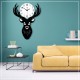 Deer Head Wall Clock Density Fibreboard Home Living Room Nordic Minimalist