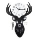 Deer Head Wall Clock Density Fibreboard Home Living Room Nordic Minimalist Deer Head Wall Clock Density Fibreboard Home Living Room Nordic Minimalist