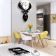 Deer Head Wall Clock Density Fibreboard Home Living Room Nordic Minimalist Deer Head Wall Clock Density Fibreboard Home Living Room Nordic Minimalist