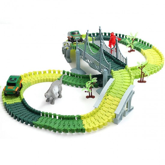 Dinosaur Race Track Car Toy Set Puzzle Rail Model DIY Assembly Dinosaur Race Track Car Toy Set Puzzle Rail Model DIY Assembly