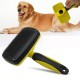 Dog Hair Brush Pet Comb handheld Handle Double-Sided Open Knot Comb Slicker Hair
