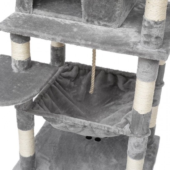 Domestic Delivery Big Cat Tree Tower Condo Furniture Scratch Post Cat Jumping Toys for Kittens Pet House Play